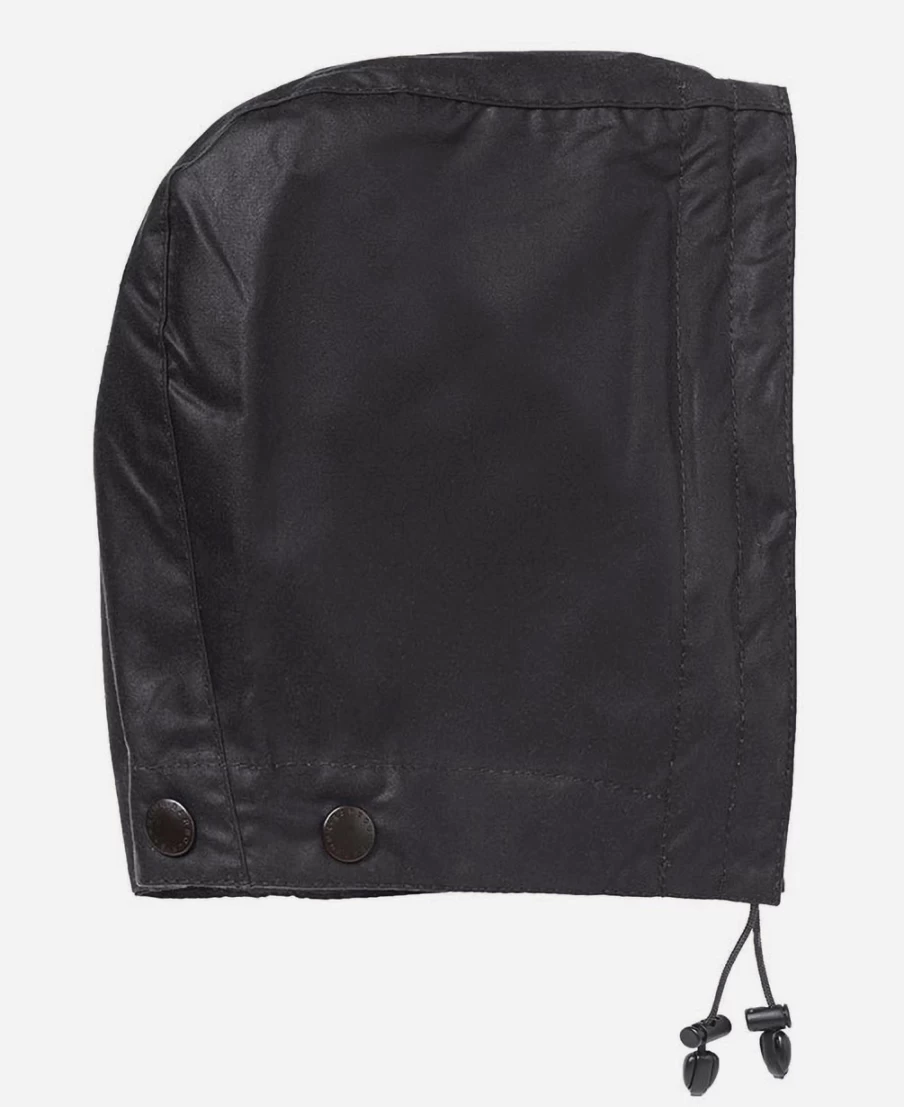 Barbour Mens Wax Cotton Hood Jacket in Bark Color