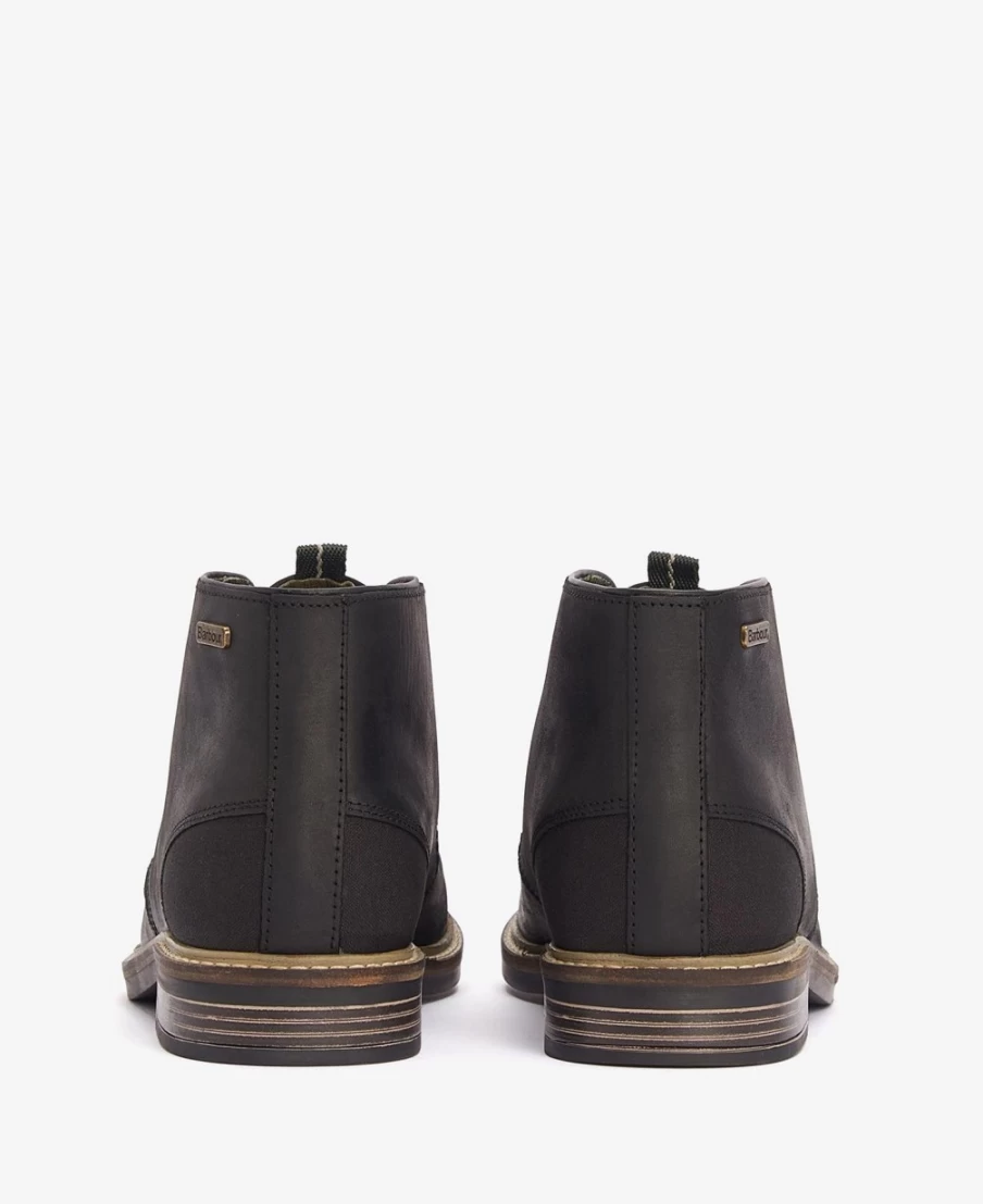 Barbour Mens Black Readhead Chukka Boots - Classic Leather Ankle Boots for Men