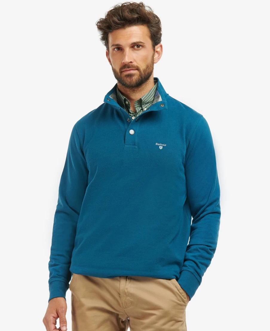 Barbour Men's Egglescliff Ivy Green Sweatshirt