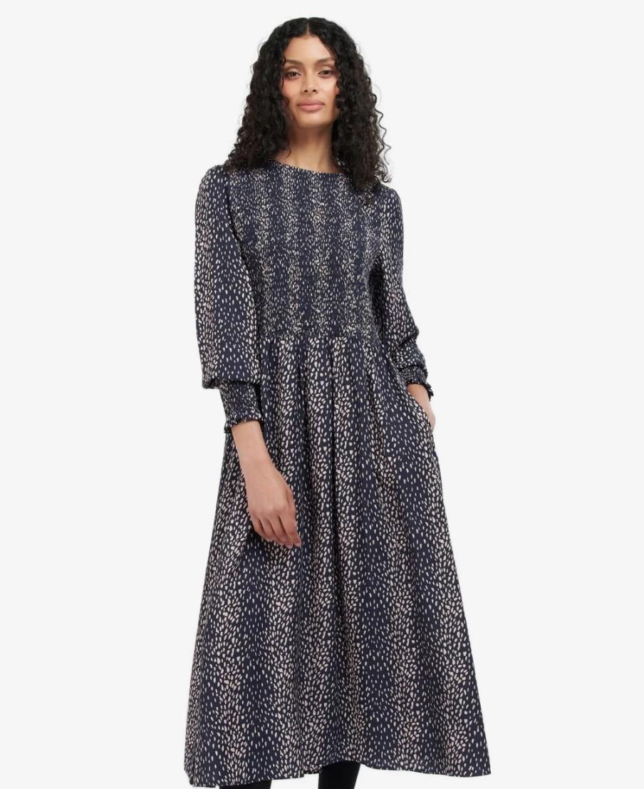 Barbour Women's Sandwood Dress in Multi Animal Print