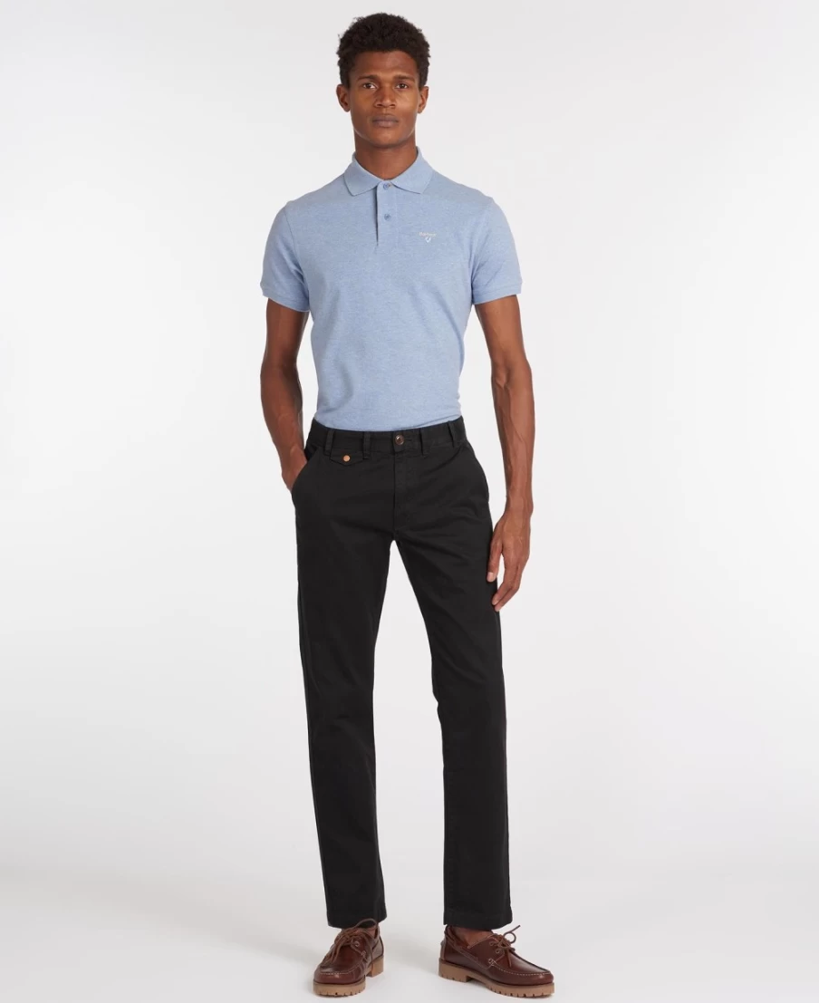 Barbour Men's Neuston Twill Chinos in Navy - Classic Casual Trousers