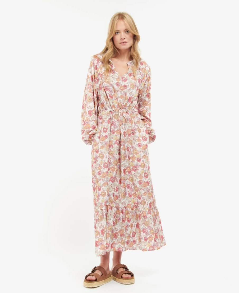 Barbour Women's Maara Dress in Multi Light Floral Pattern
