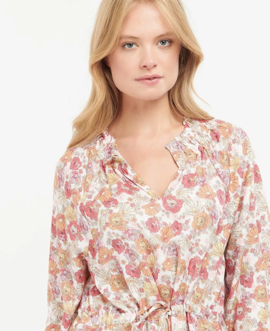 Barbour Women's Maara Dress in Multi Light Floral Pattern