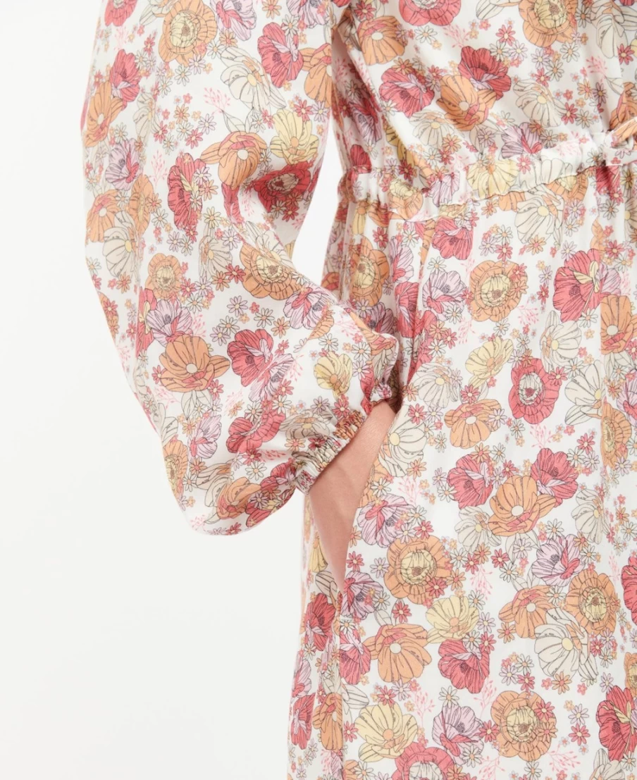 Barbour Women's Maara Dress in Multi Light Floral Pattern