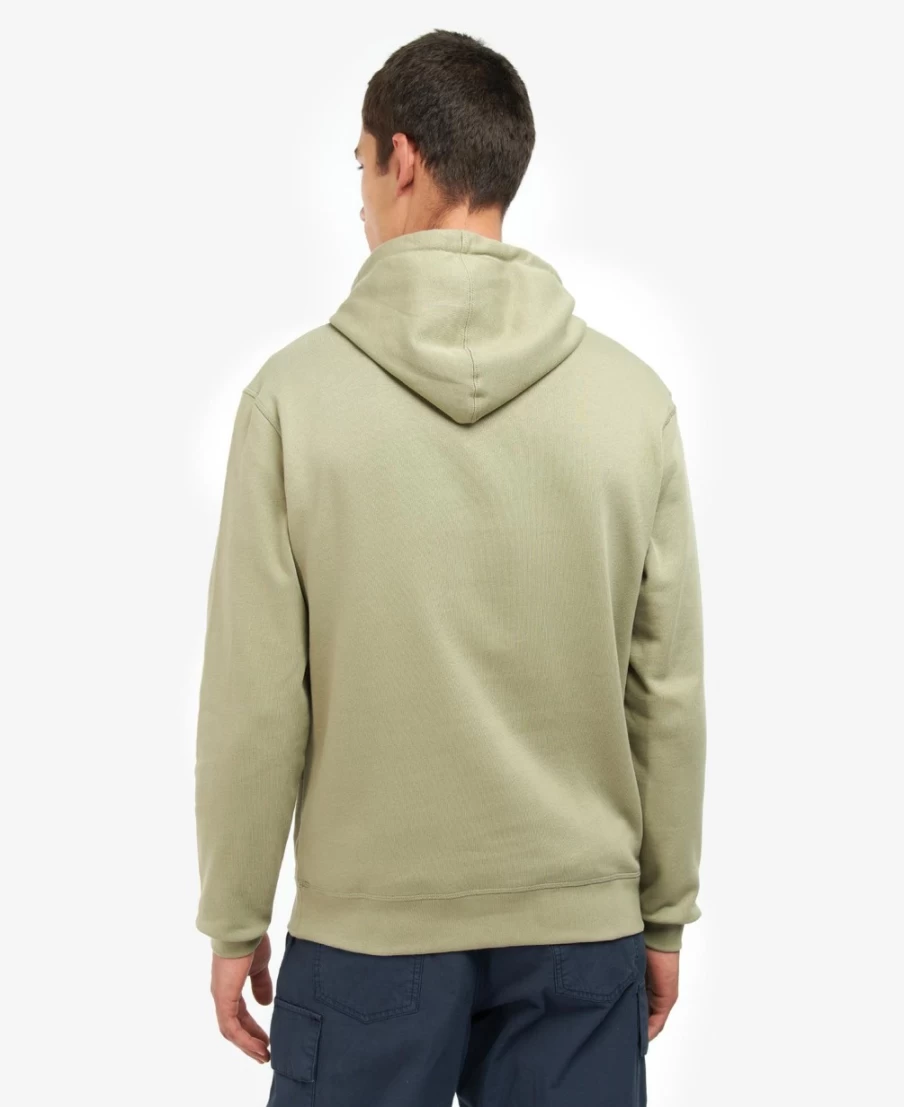 Barbour Men's Navy Logo Hoodie - Classic Embroidered Pullover