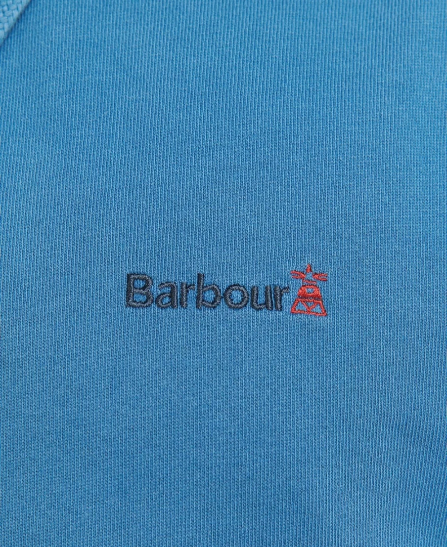 Barbour Men's Redworth Popover Hoodie in Washed Navy
