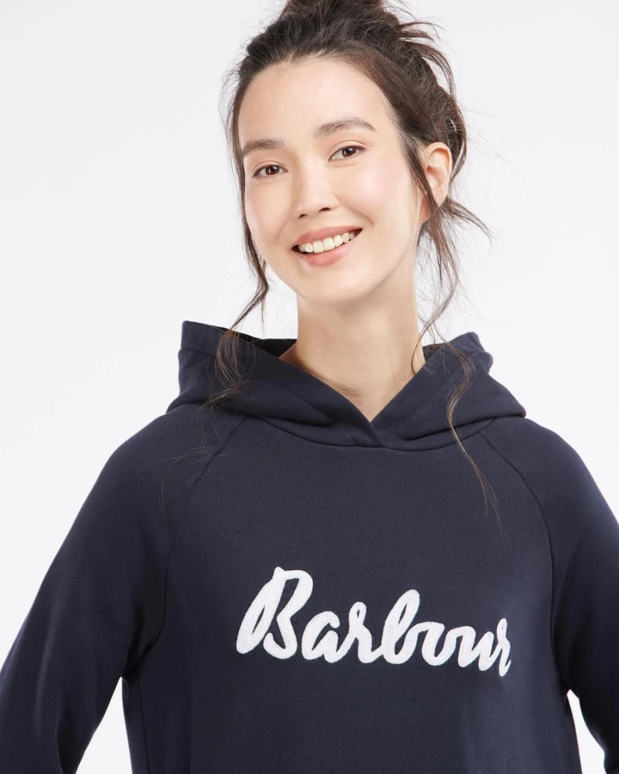 Barbour Women's Otterburn Hoodie Dress in Dusky Khaki - Stylish & Comfortable Hooded Dress