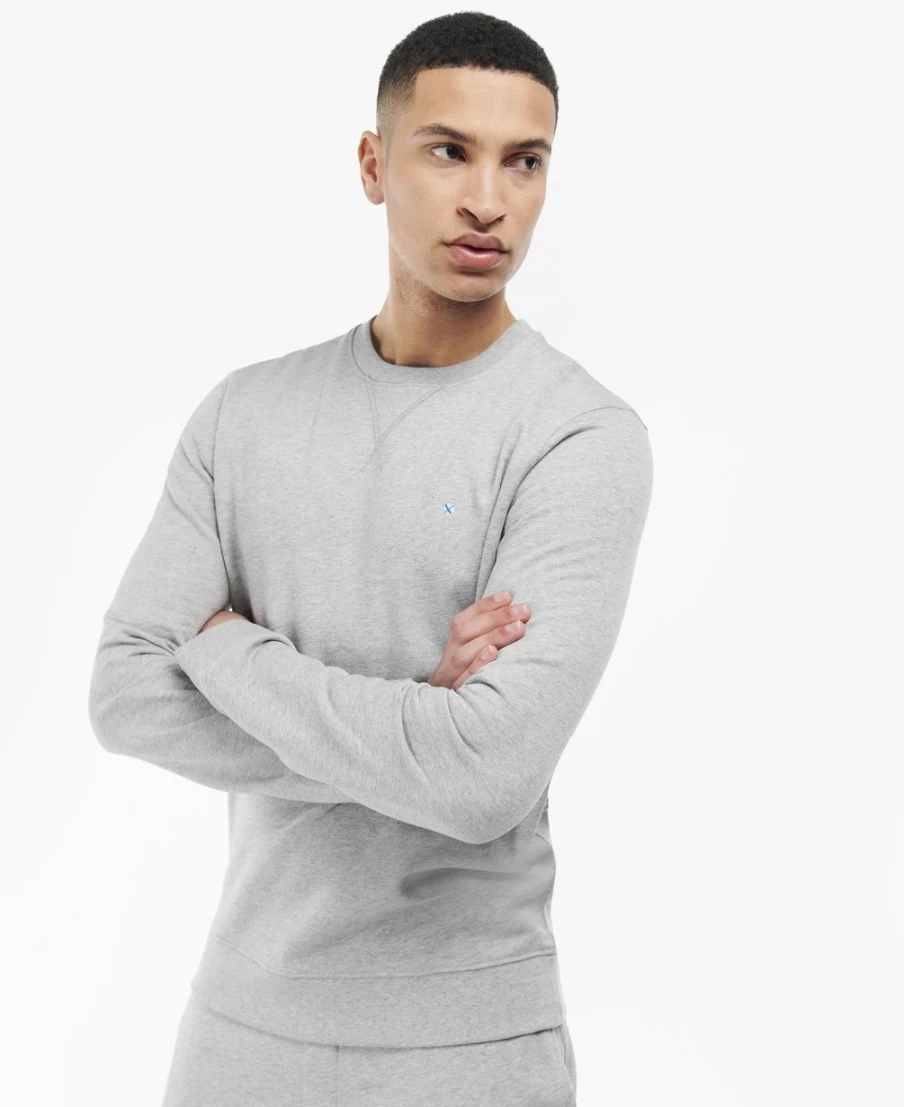 Barbour Men's Ridsdale Black Crew-Neck Sweatshirt