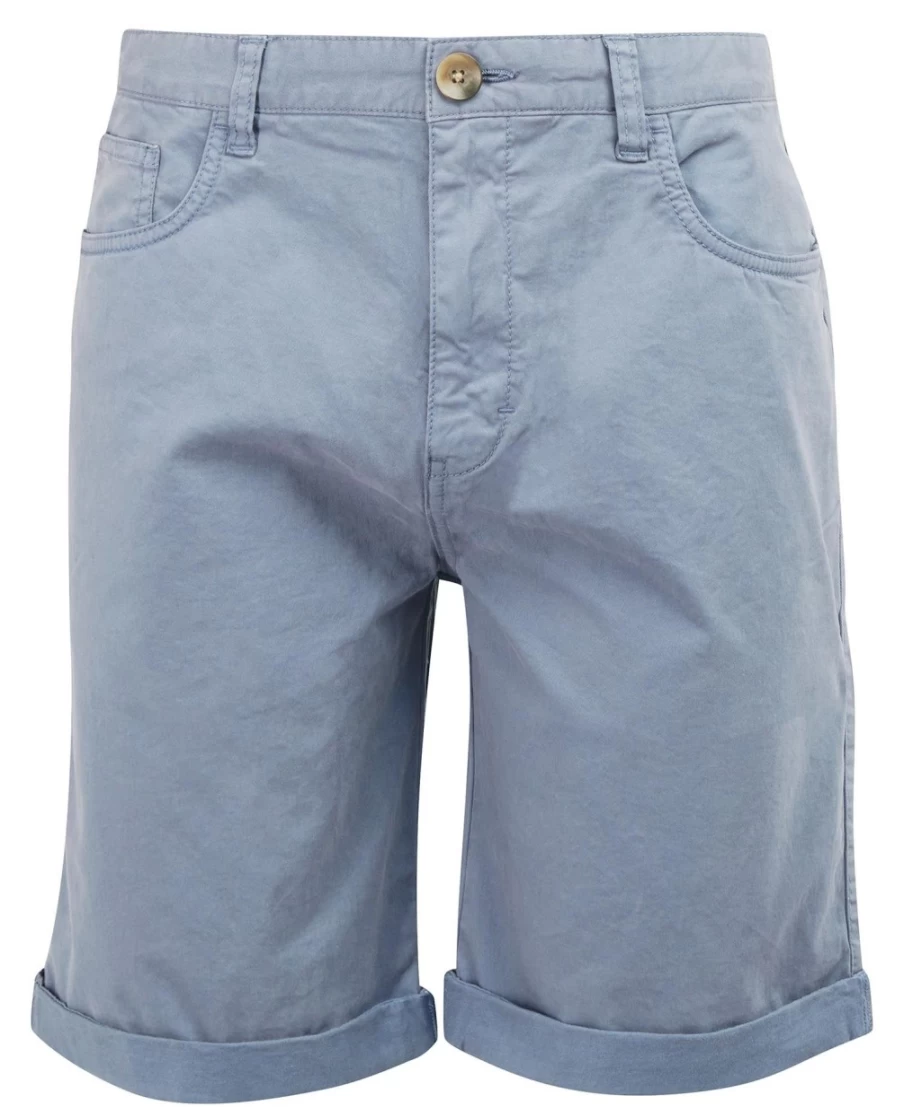 Barbour Men's Washed Blue Twill Shorts for Casual Wear