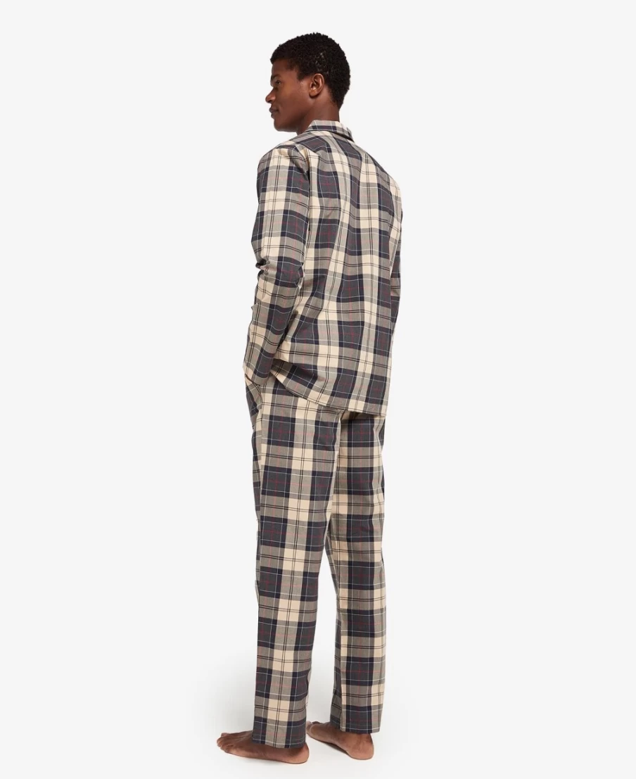Barbour Men's Carlisle Summer Navy Tartan Pajama Set