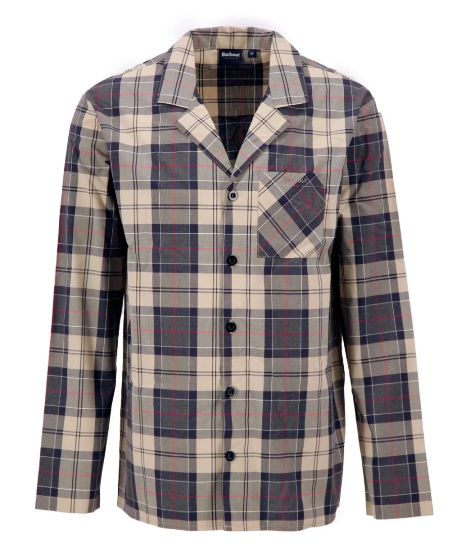 Barbour Men's Carlisle Summer Navy Tartan Pajama Set