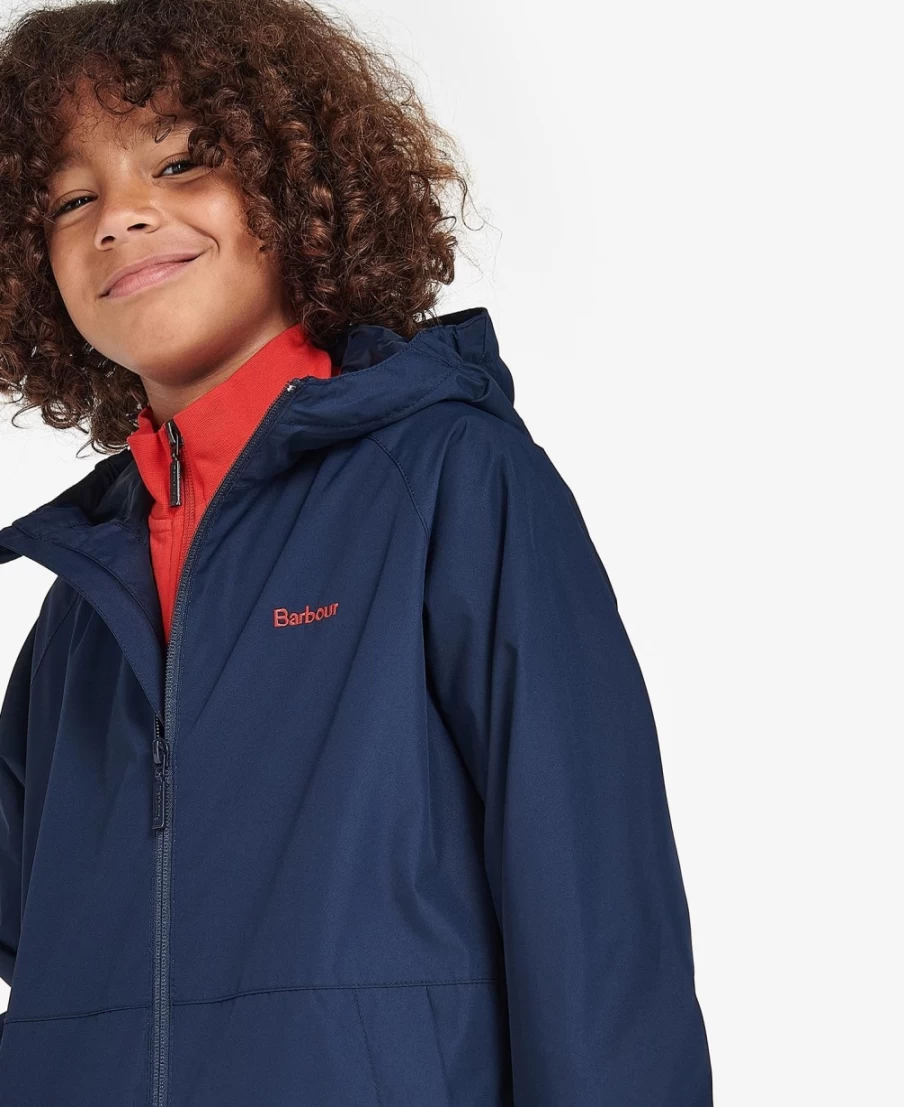 Barbour Boys Ochre Cromar Showerproof Jacket - Waterproof Outdoor Coat for Kids
