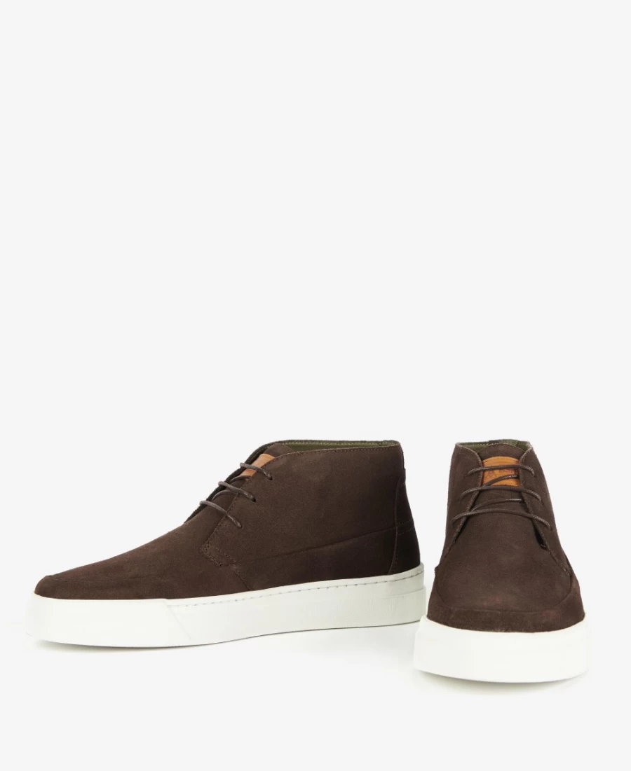 Barbour Mason Chukka Boots for Men in Chocolate Suede - Premium Leather Casual Footwear