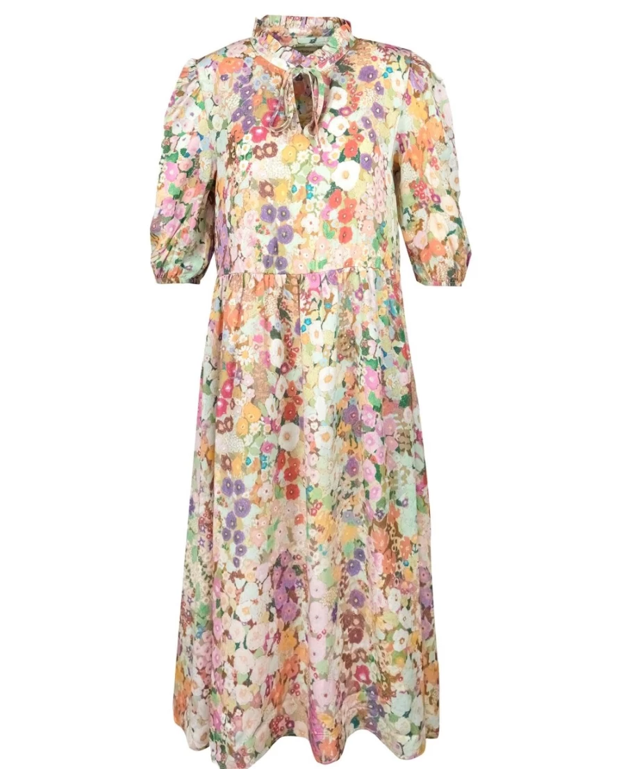Barbour X House Of Hackney Balcome Dress for Women in Hollyhocks Spring Print
