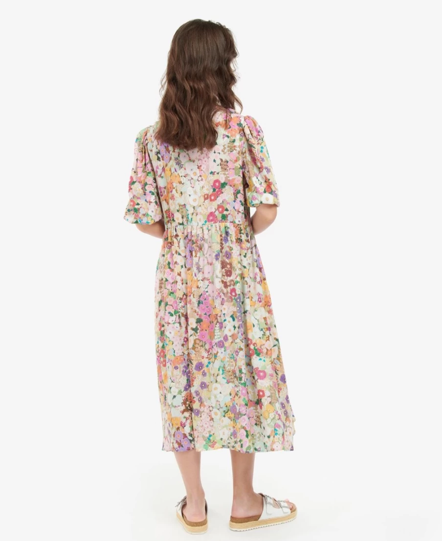 Barbour X House Of Hackney Balcome Dress for Women in Hollyhocks Spring Print