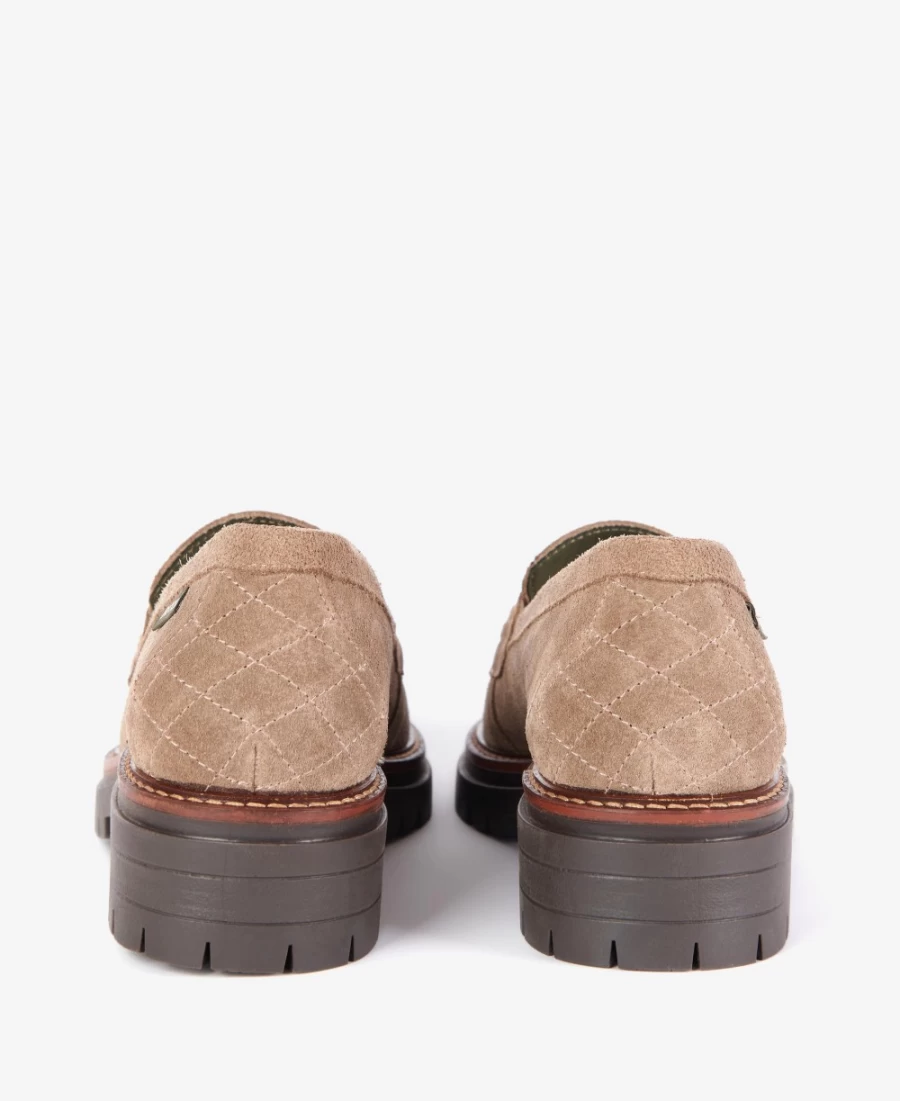 Barbour Womens Brooke Horsebit Loafers in Cognac - Classic Leather Slip-On Shoes
