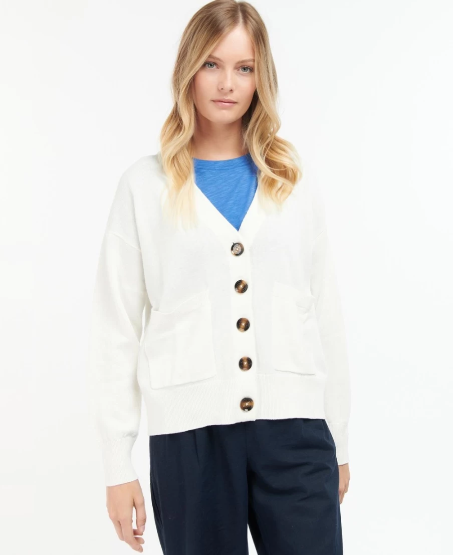 Barbour Women's Calico Wishaw Cardigan Knit Sweater