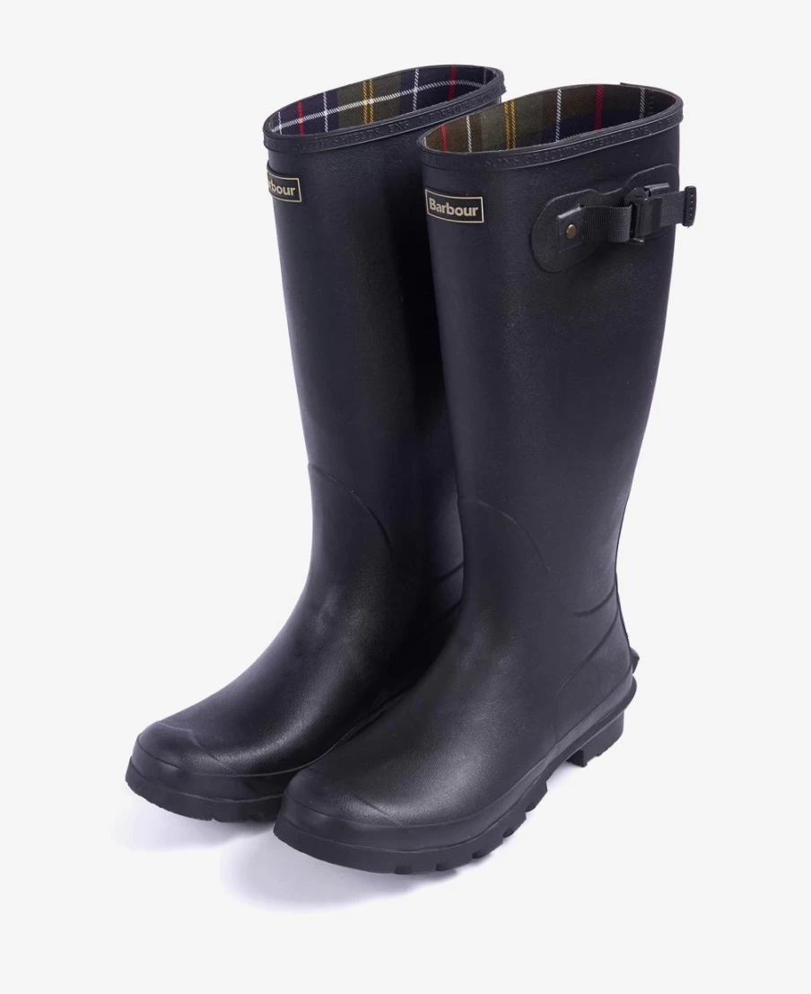 Barbour Men's Black Bede Wellington Boots - Waterproof Outdoor Footwear