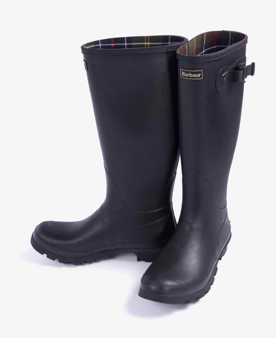 Barbour Men's Black Bede Wellington Boots - Waterproof Outdoor Footwear