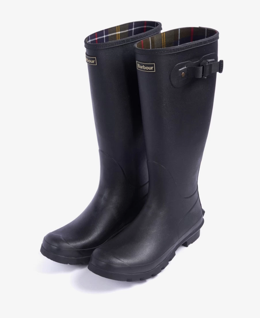 Barbour Men's Black Bede Wellington Boots - Waterproof Outdoor Footwear