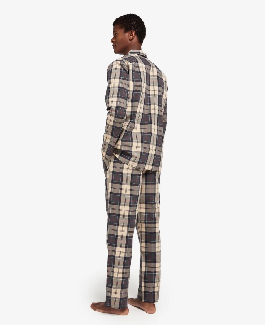 Barbour Men's Carlisle Summer Navy Tartan Pajama Set