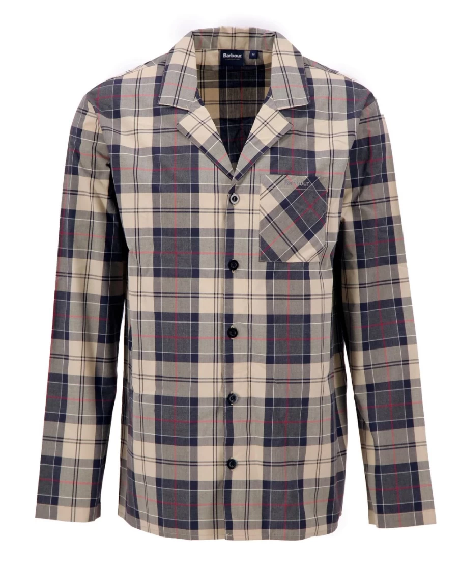 Barbour Men's Carlisle Summer Navy Tartan Pajama Set