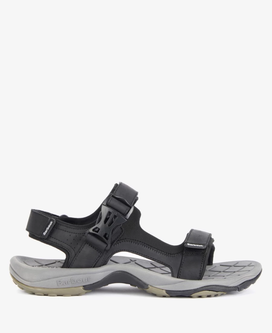 Barbour Mens Pendle Sports Sandals in Classic Black - Comfortable & Durable Footwear