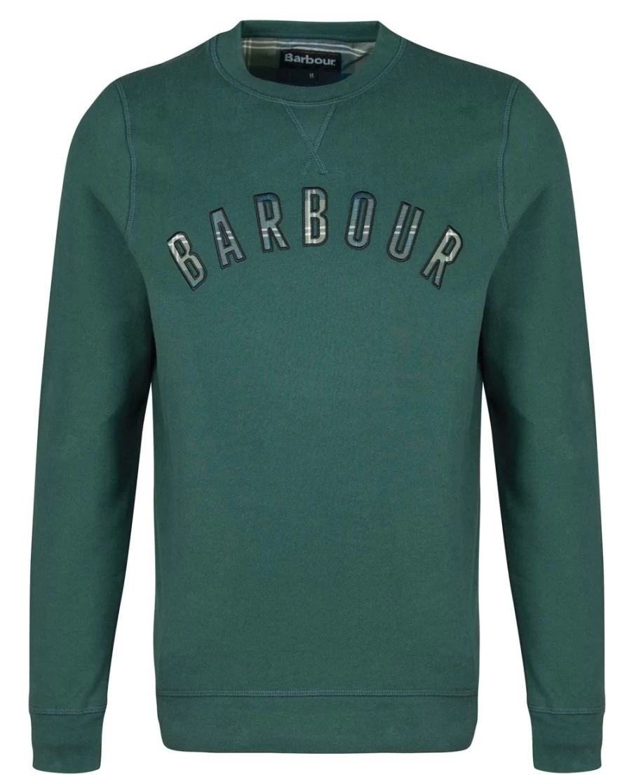 Barbour Men's Debson Crew Jumper in Monaco Blue - Classic Knit Sweater