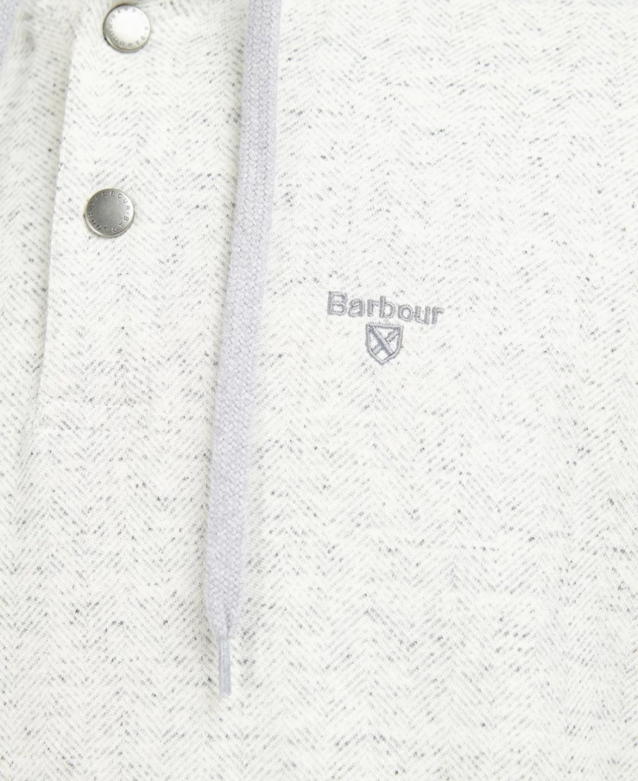 Barbour Men's Cowden Hoodie in Grey Marl - Classic Pullover Sweatshirt