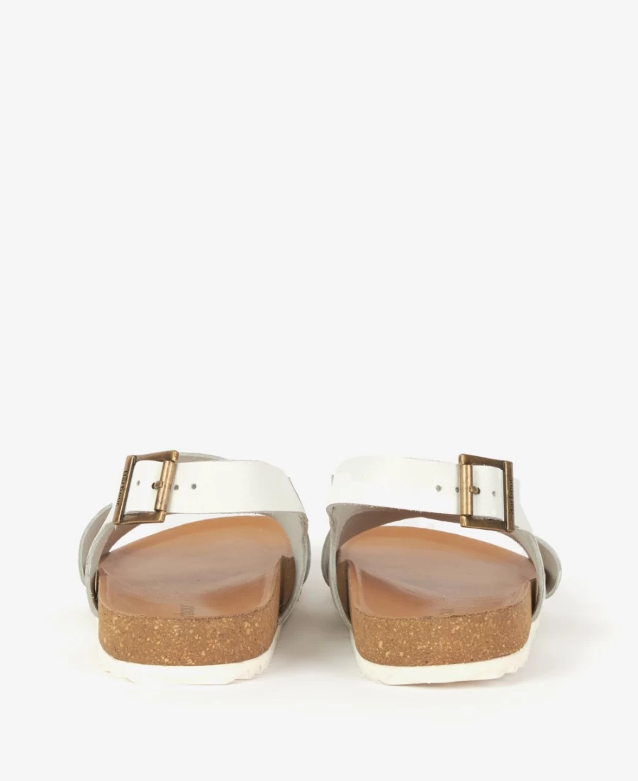 Barbour Women's Rochelle Cross-Over Strap Sandals in Cognac