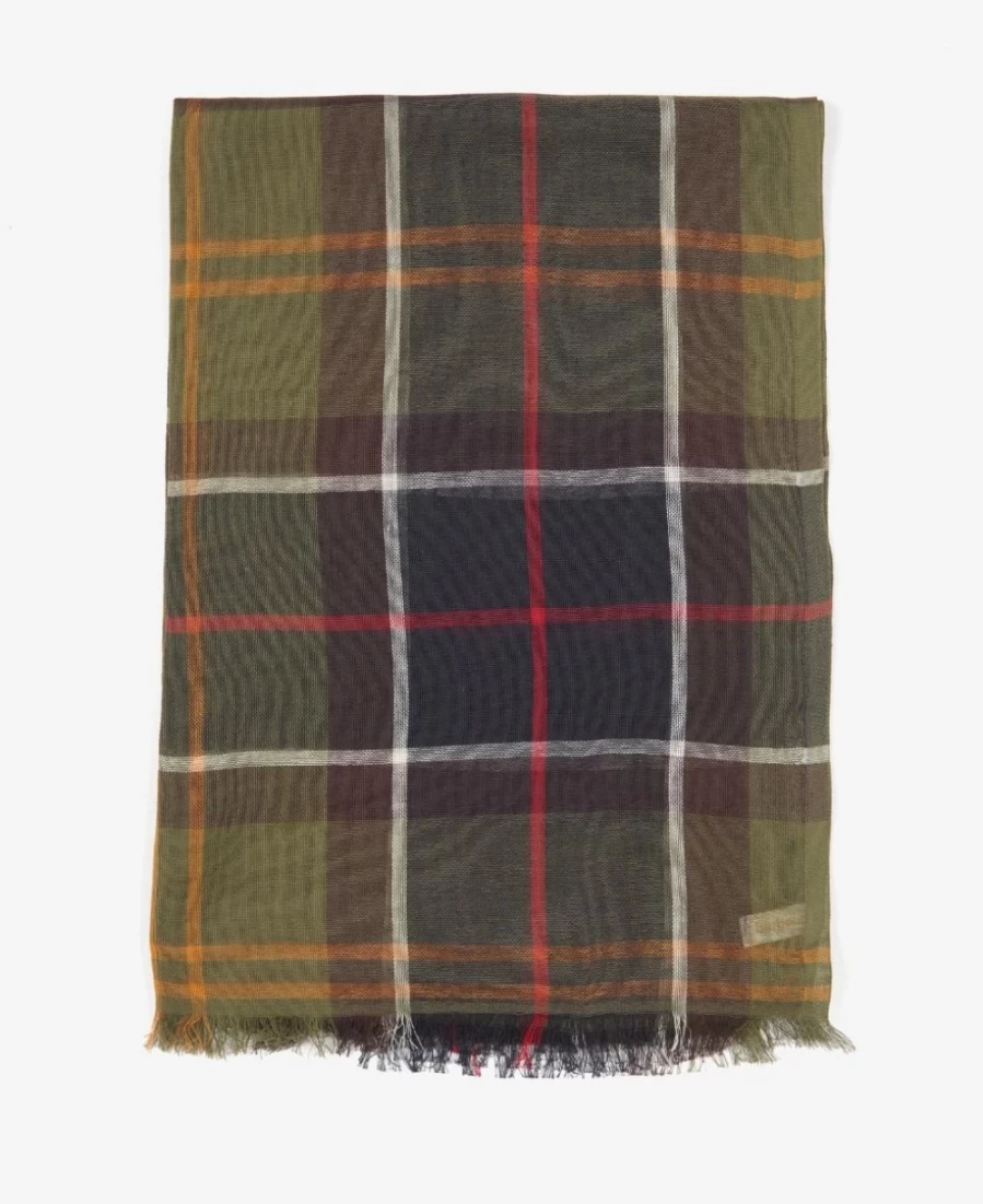 Barbour Women's Classic Tartan Wrap - Christie Plaid Shawl