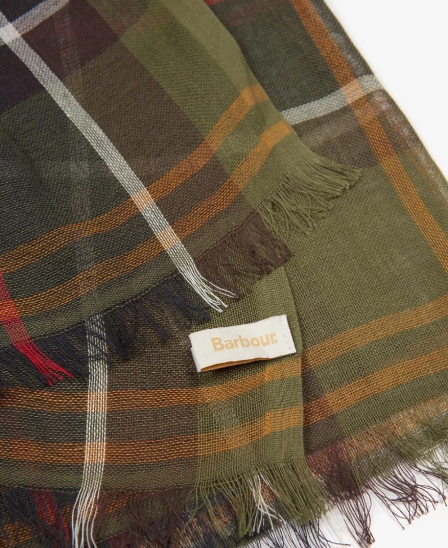 Barbour Women's Classic Tartan Wrap - Christie Plaid Shawl