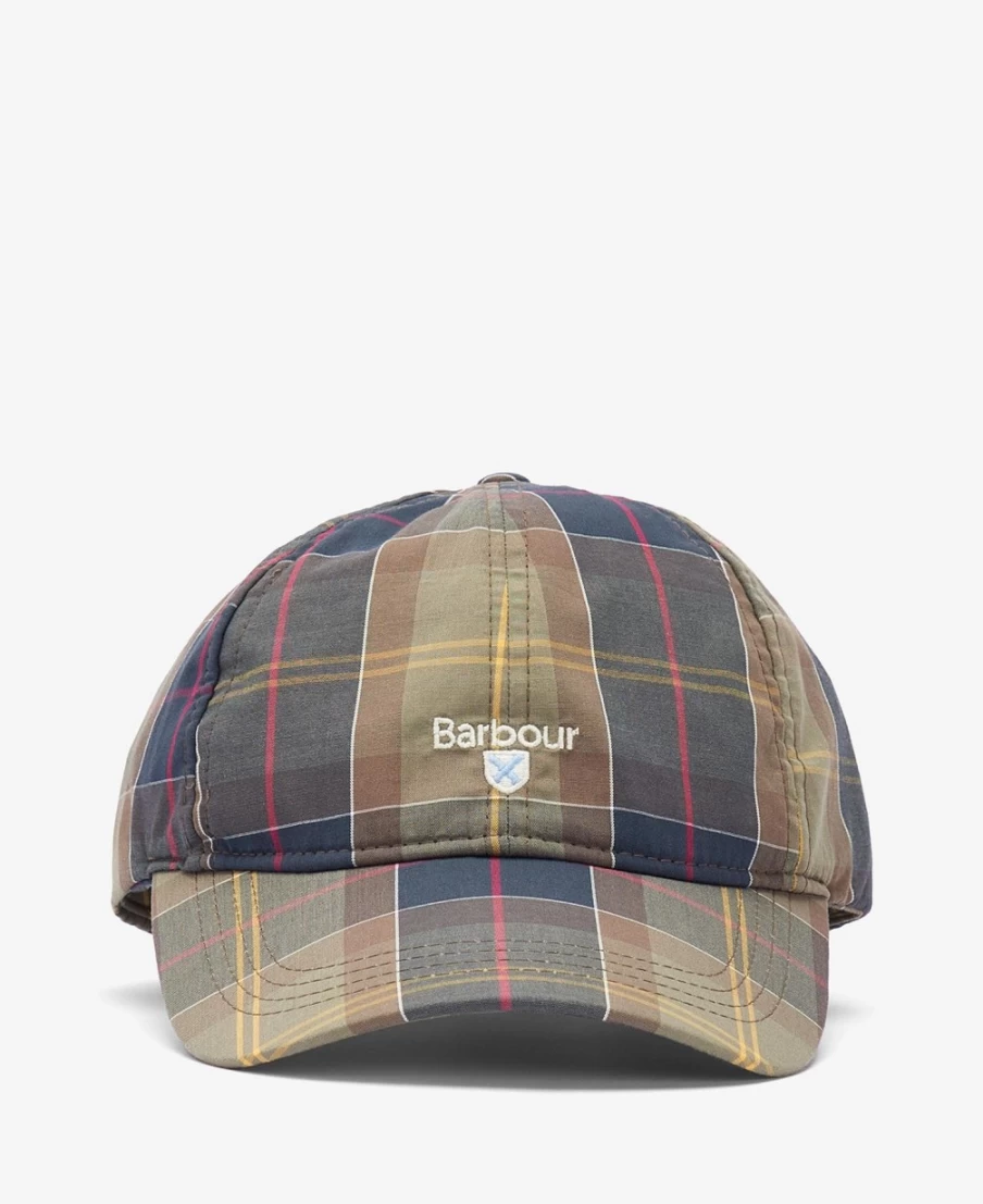 Barbour Mens Classic Tartan Sports Cap - Vintage Plaid Golf Hat for Men