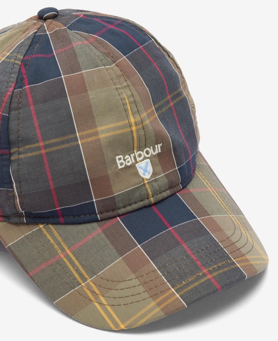 Barbour Mens Classic Tartan Sports Cap - Vintage Plaid Golf Hat for Men