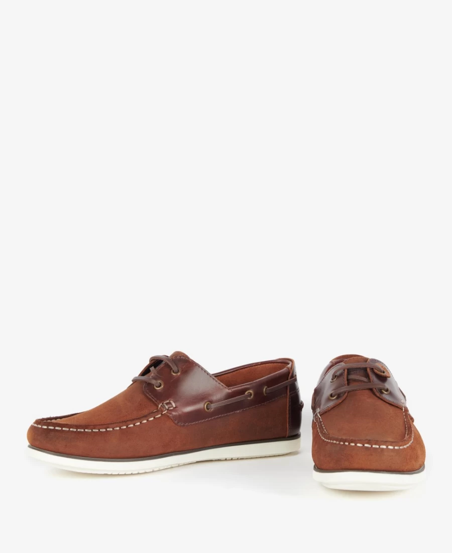 Barbour Men's Classic Beige Wake Boat Shoes for Comfort and Style