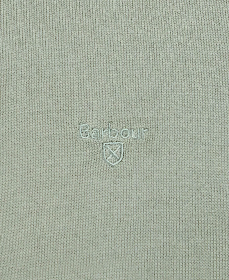 Barbour Men's Navy Pima Cotton Crew Neck Sweater