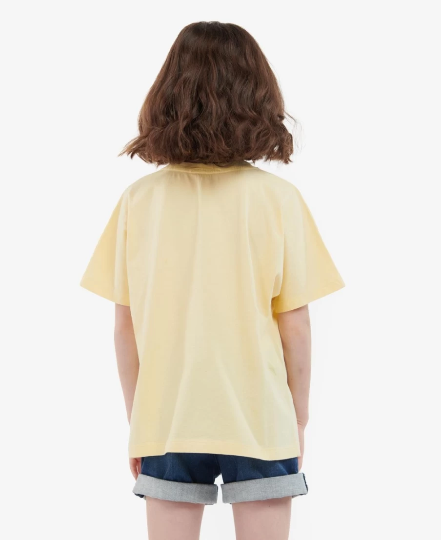 Barbour Girls Emily Primrose Cotton T-Shirt for Kids