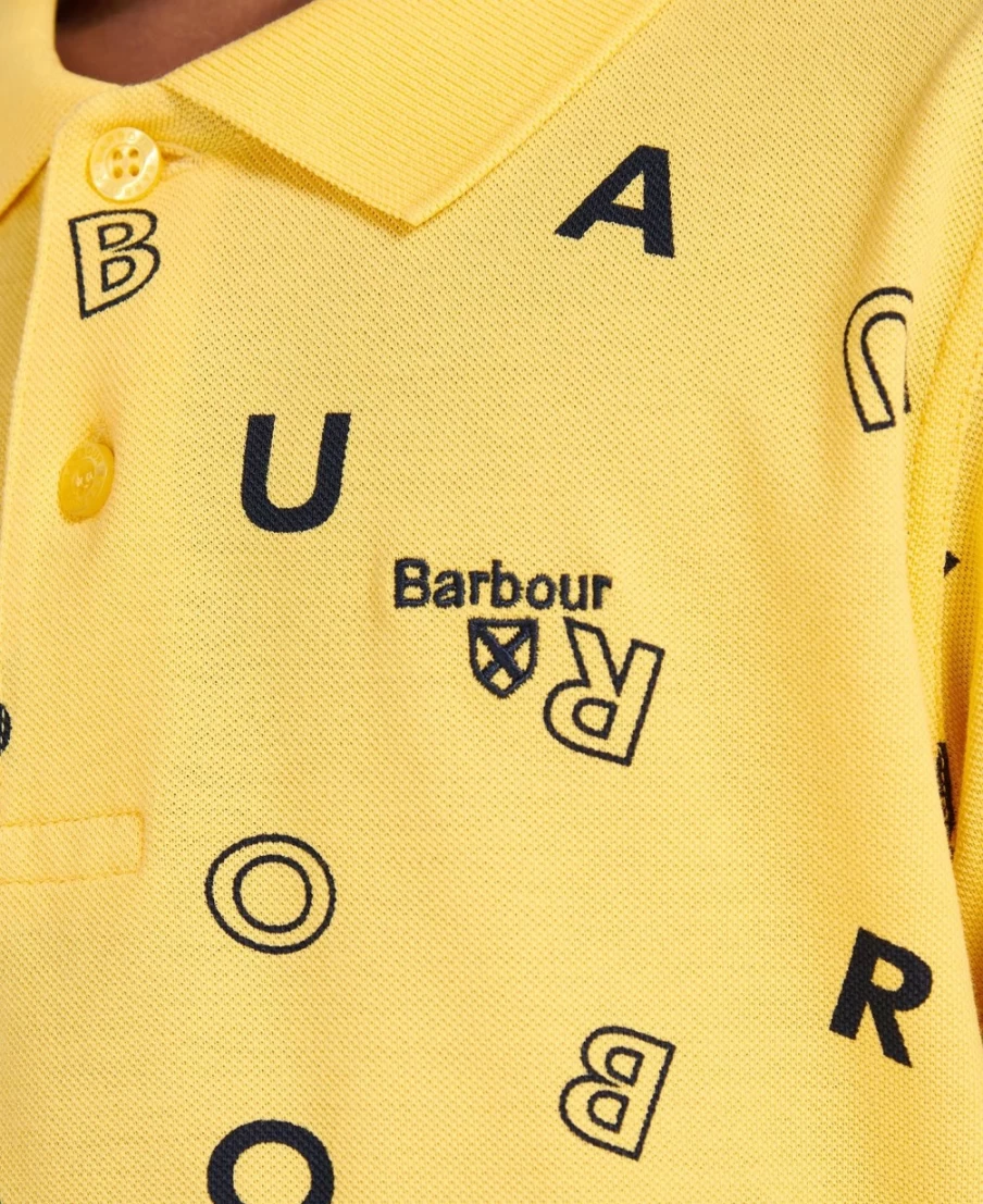 Barbour Boys Sunbleached Yellow Casper Polo Shirt