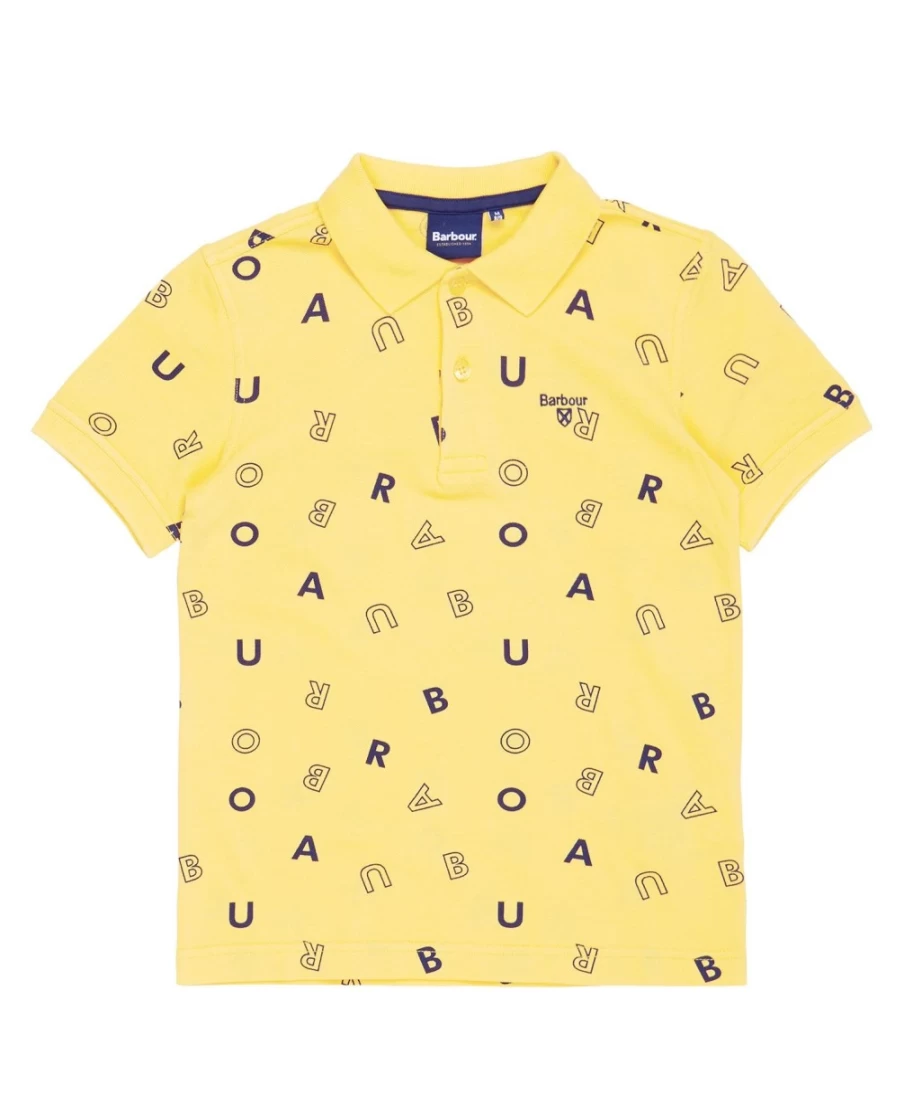 Barbour Boys Sunbleached Yellow Casper Polo Shirt