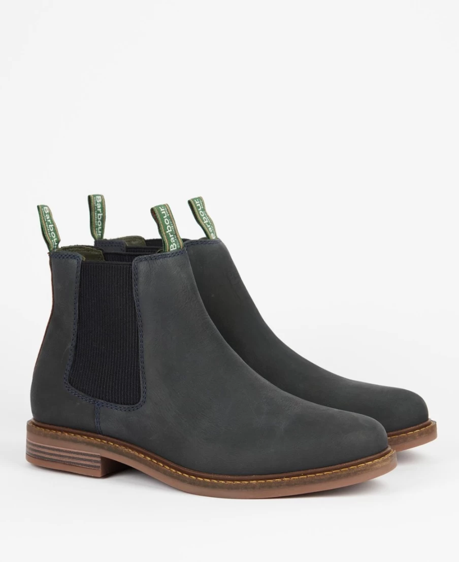 Barbour Men's Farsley Chelsea Boots in Mocha - Classic Leather Ankle Boots for Men