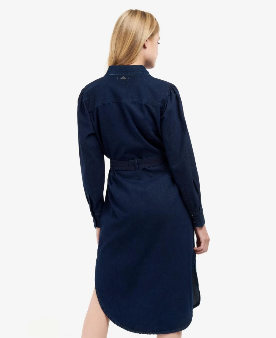 Barbour Women's Adria Dress in Indigo - Classic Casual Style