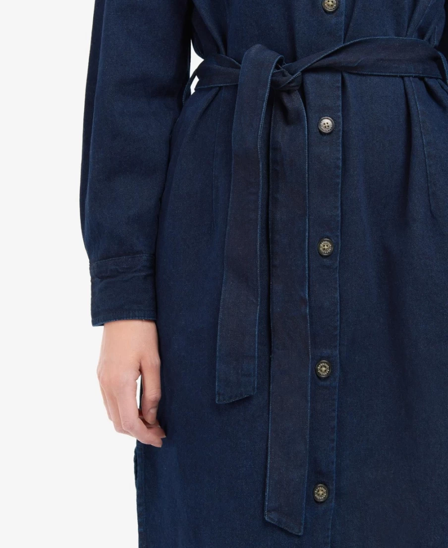 Barbour Women's Adria Dress in Indigo - Classic Casual Style