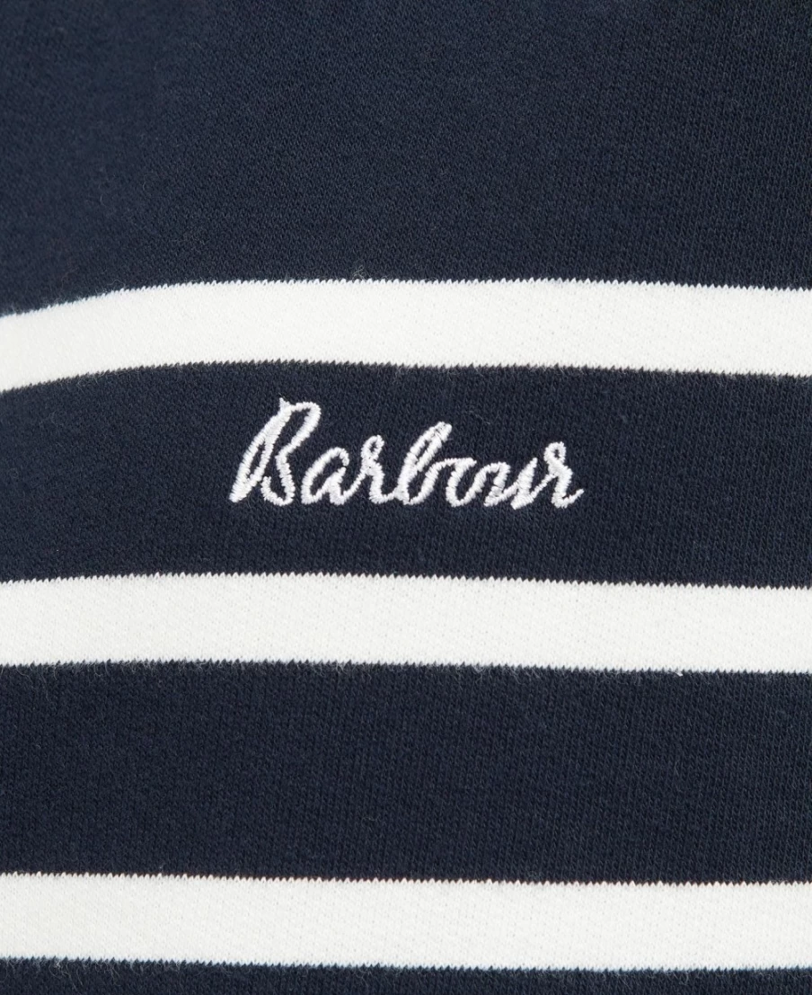 Barbour Women's Lunan Sweatshirt in Navy Stripe - Classic Striped Pullover for Women