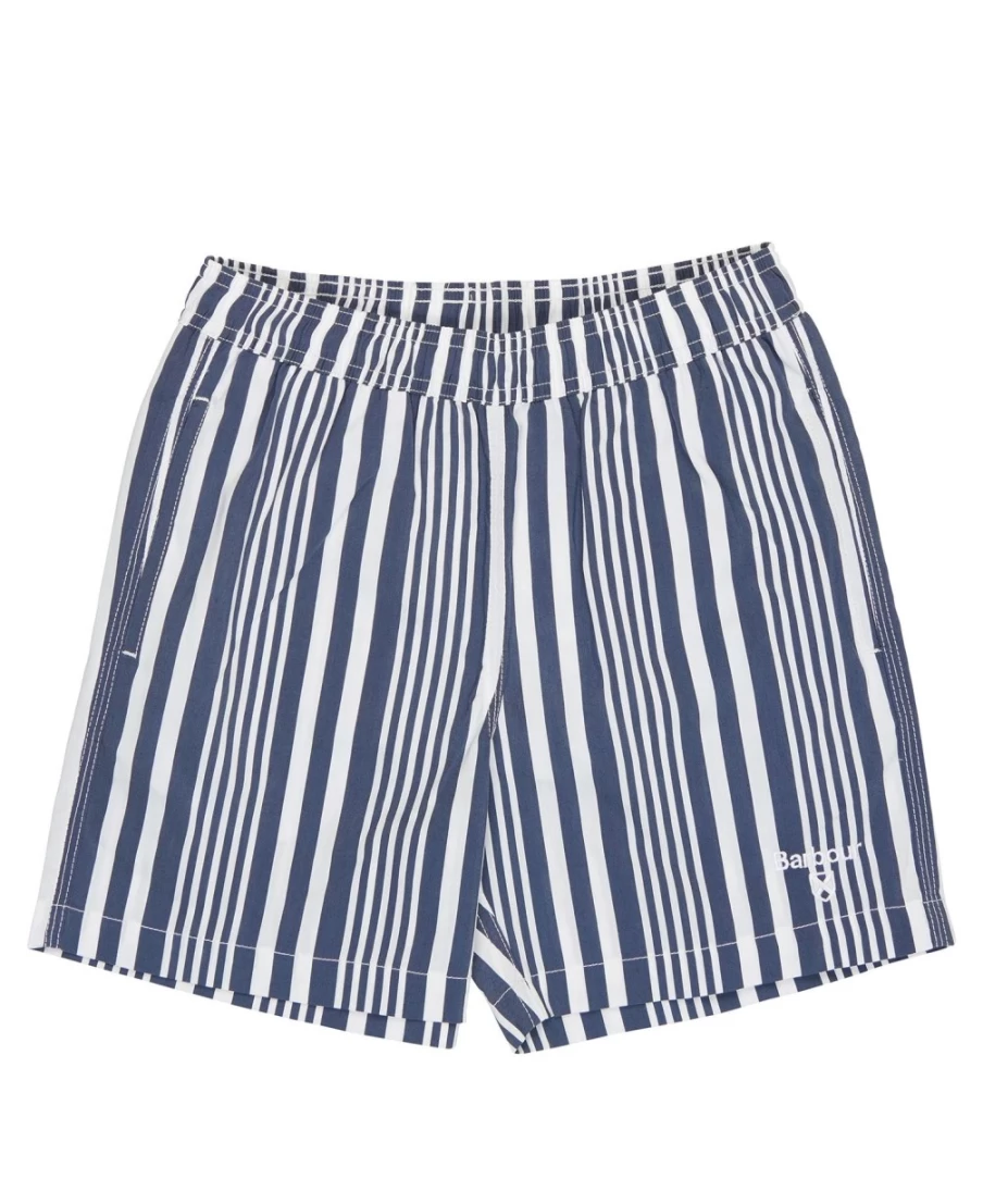 Barbour Boys Classic Navy Deckham Swim Shorts for Swimming and Beach