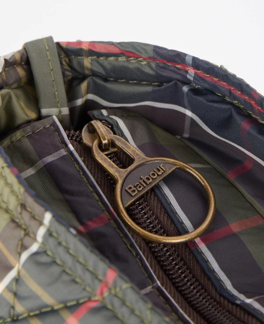 Barbour Wetherham Quilted Tote Bag for Men in Classic Tartan - Waterproof Waxed Cotton Messenger Bag