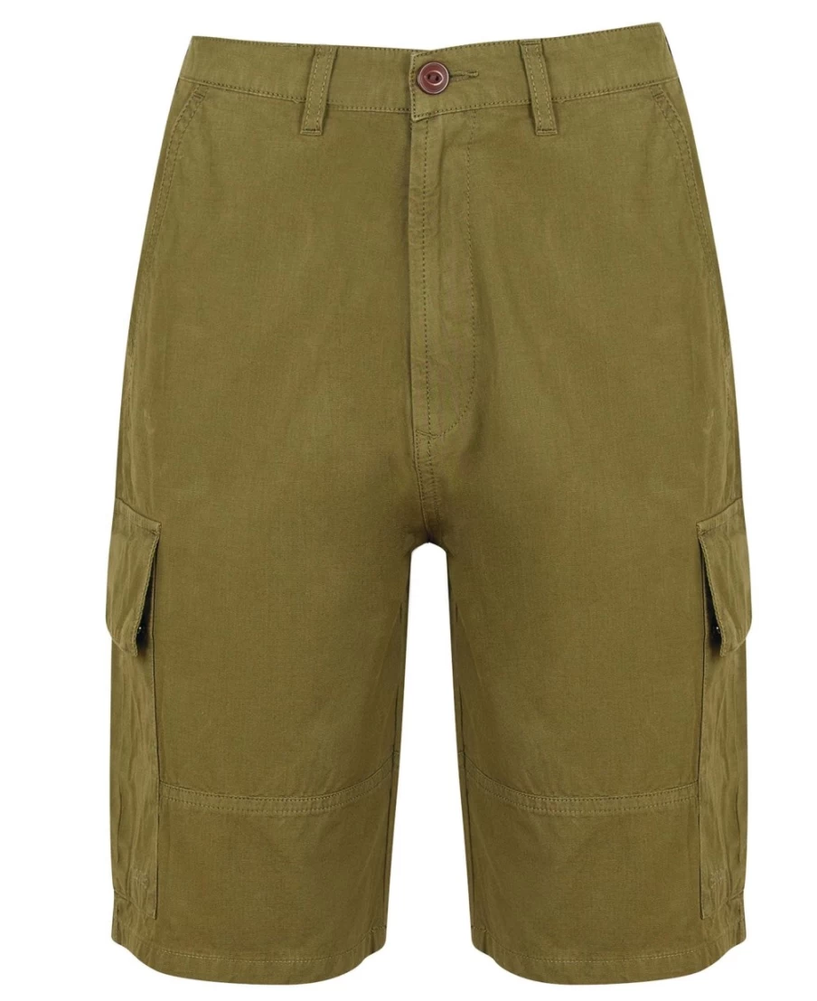 Barbour Men's Ivy Green Essential Ripstop Cargo Shorts