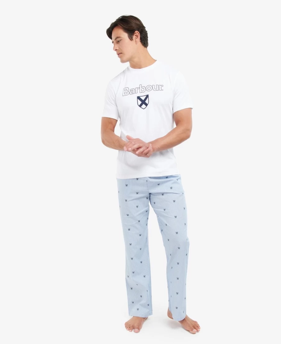 Barbour Men's Classic Blue Tomas Pajama Set