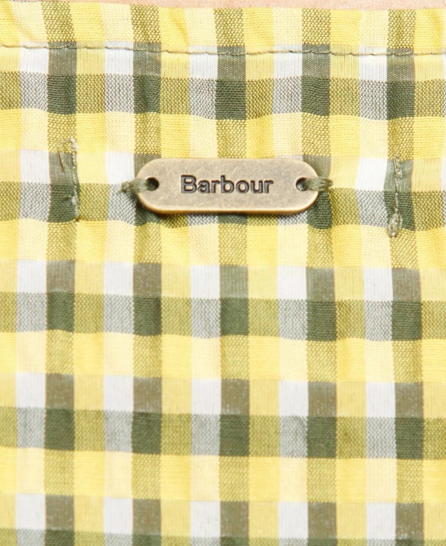 Barbour Women's Addison Dress in Sunrise Yellow Check - Classic British Style