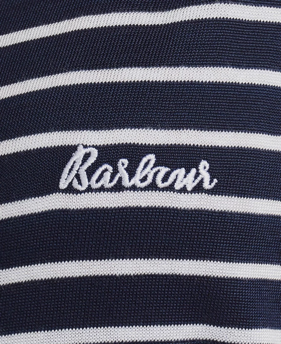 Barbour Women's Dalmore Stripe Dress in White and Navy