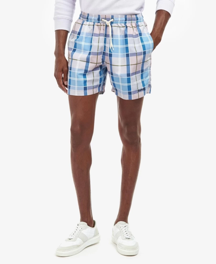 Barbour Men's Classic Tartan Swim Shorts - Premium Quick-Dry Beachwear
